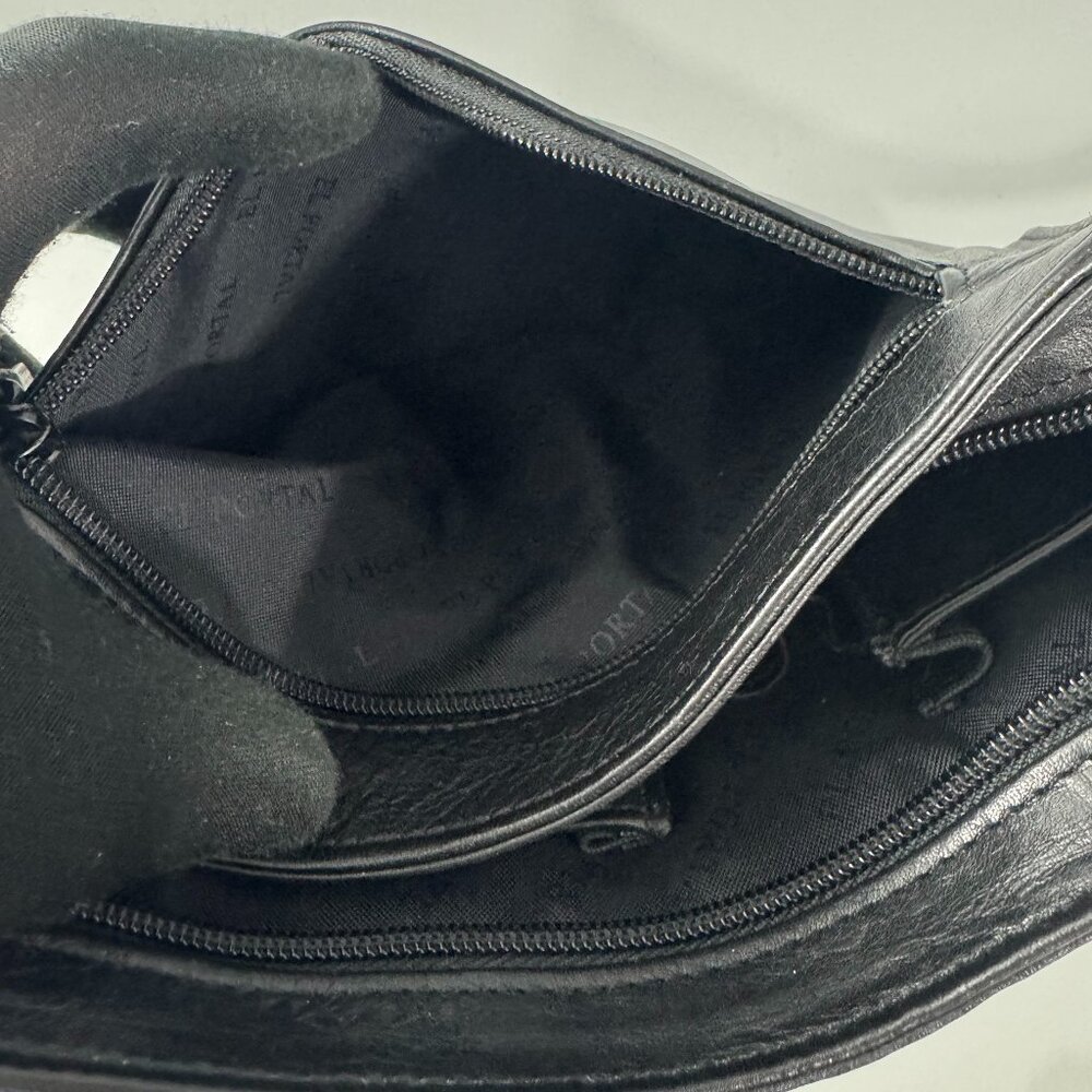 El Portal Black Leather Men's Wristlet Bag/Organizer - Picture 12 of 13